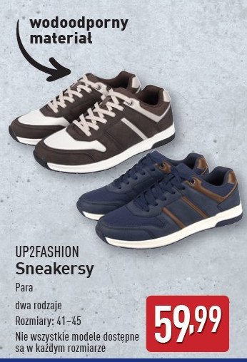 Sneakersy damskie 41-45 Up2fashion promocja w Aldi