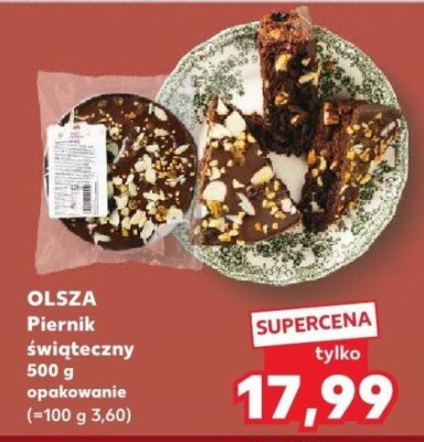 Piernik świąteczny OLSZA promocja w Kaufland