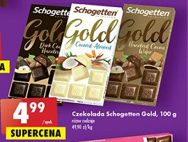 Czekolada hazelnuss kakao waffel Schogetten gold promocja