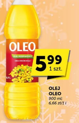 Olej rzepakowy Oleo promocja w ABC