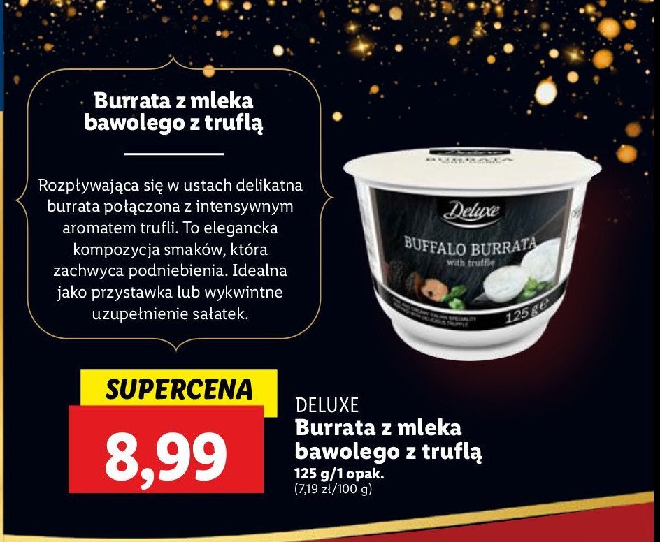 Ser burrata z truflami Deluxe promocja