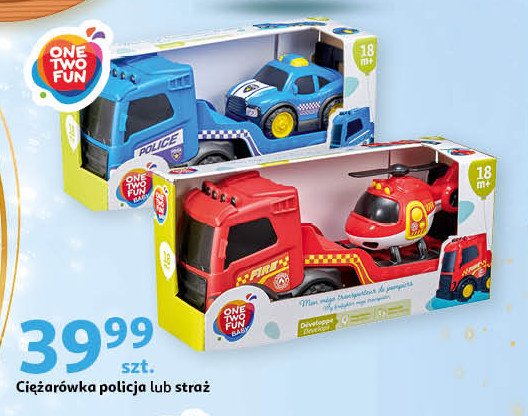 Samochód strażacki One two fun promocja w Auchan