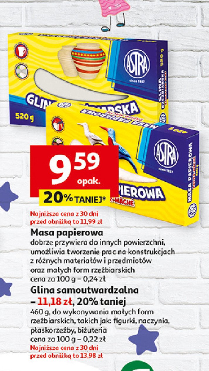 Masa papierowa Astra promocja