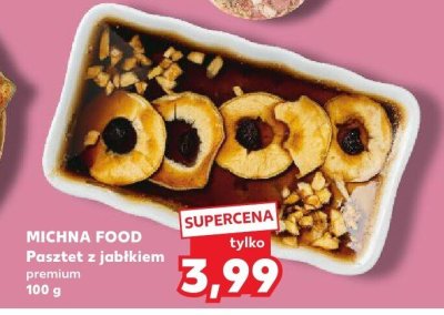Pasztet z jabłkiem premium Michna Food promocja w Kaufland