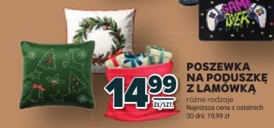 Poszewka na poduszkę z lamówką, różne rodzaje promocja w Stokrotka