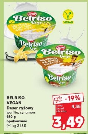 Ryż na mleku czekolada Zott belriso vege promocja