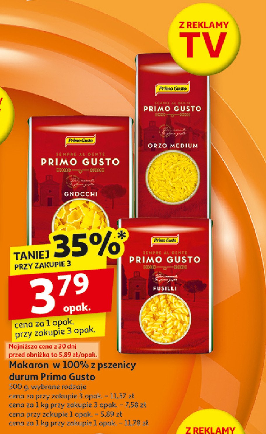 Makaron orzo medium Primo gusto promocja