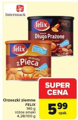 Orzeszki ziemne promocja w Carrefour Market