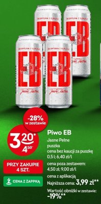 Piwo EB Jasne Pełne promocja w Żabka