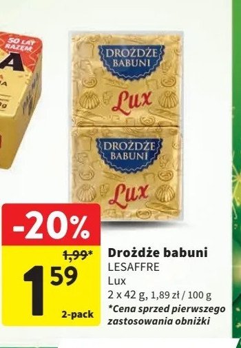 Drożdże lux Drożdże babuni promocja