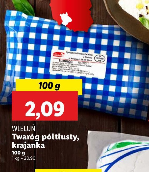 Twaróg półtłusty Wieluń promocja w Lidl