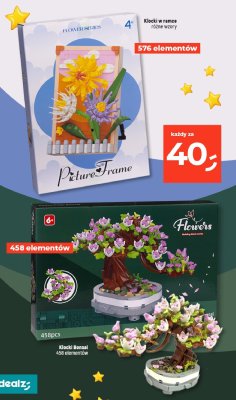 Klocki Bonsai, 458 elementów promocja w Dealz