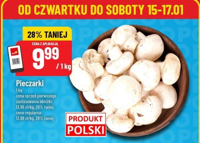 Pieczarki promocja w POLOmarket