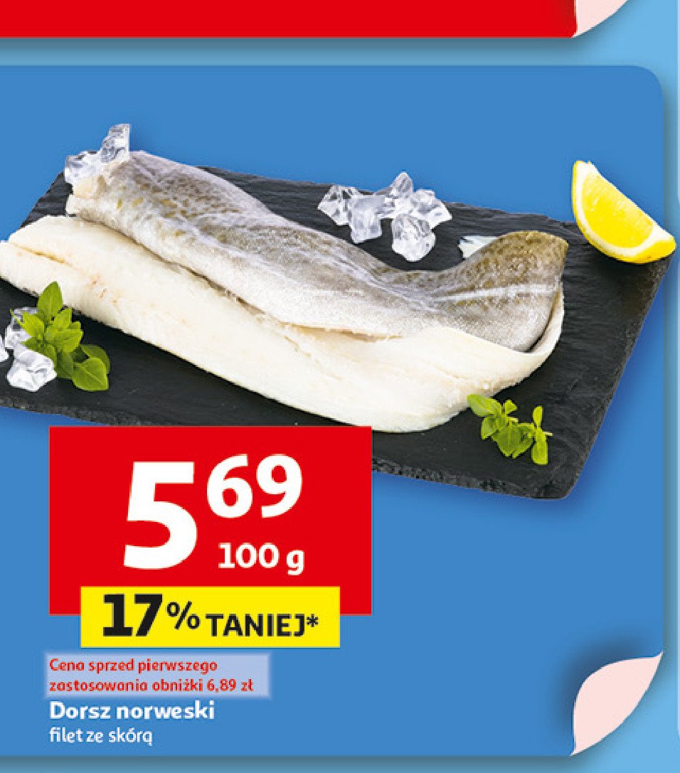 Dorsz norweski filet ze sk贸r膮 promocja
