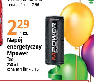 Napoj energetyczny MPOWER promocja