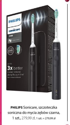 Szczoteczka soniczna PHILIPS Sonicare do mycia zębów czarna promocja w Hebe