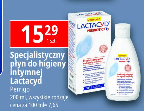 Prebiotyczny płyn do higieny intymnej Lactacyd prebiotic promocja