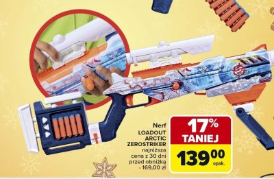 Nerf LOADOUT ARCTIC ZEROSTRIKER promocja w Carrefour