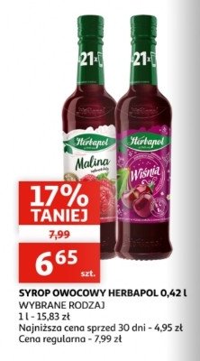 Syrop wiśnia Herbapol promocja