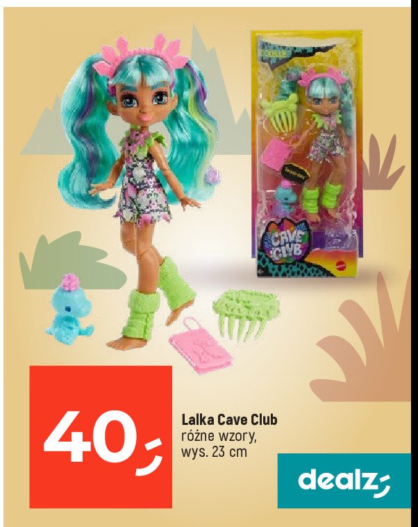 Lalka podstawowa cave club Mattel promocja