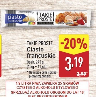 Ciasto francuskie Takie proste promocja