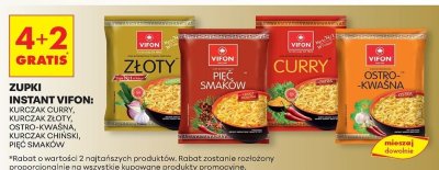 Zupki instant wybrane rodzaje 4+2 GRATIS promocja w Biedronka