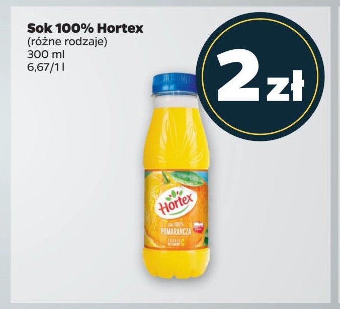 Sok pomarańczowy Hortex promocja