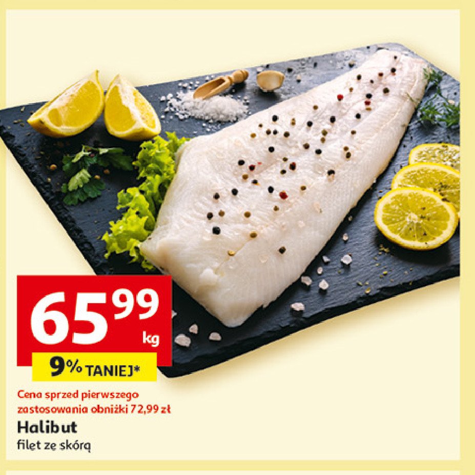 Halibut filet ze skórą promocja