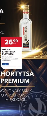 Wódka Khortytsa Platinum promocja