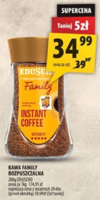 Kawa FAMILY rozpuszczalna 200g EDUSCHO promocja w Arhelan