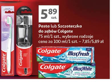 Szczoteczka do zębów charcoal soft Colgate high density promocja w Auchan