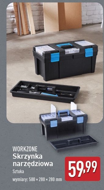 Skrzynka na narz臋dzia 58 x 28 cm WORKZONE promocja