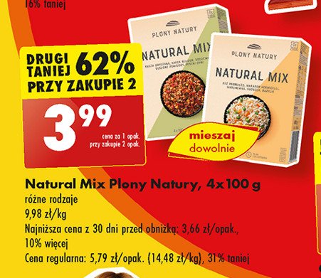 Natural mix z ryżem Plony natury promocja