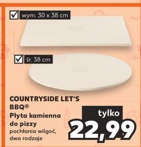 Płyta kamienna do pizzy 38 cm K-classic let's bbq promocja