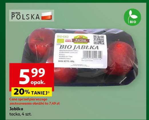 Jabłka bio polska Farma świętokrzyska promocja