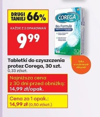 Tabletki do czyszczenia protez 30 szt. promocja w Biedronka