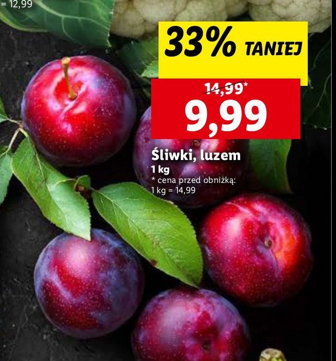 Śliwki promocja w Lidl