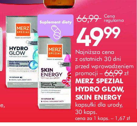 Kapsułki hydro glow Merz spezial promocja w Super-Pharm