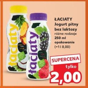 Jogurt do picia jeżyna malina bez laktozy Łaciaty promocja