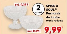 Pucharek do lodów 290 ml Spice&soul promocja w Kaufland