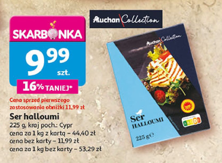 Ser halloumi AUCHAN COLLECTION promocja