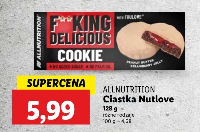 Ciastka truskawkowe FITKING DELICIOUS promocja w Lidl