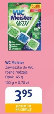 Zawieszka do WC WC Meister Zawieszka do WC, różne rodzaje promocja w Drogerie DM