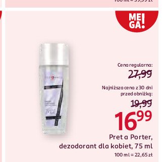 Dezodorant Pret-a-porter classic promocja