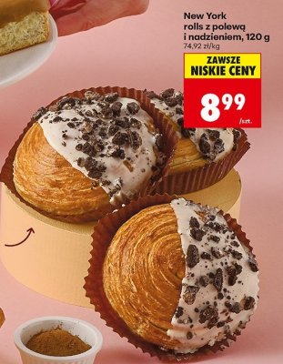 New York rolls z polewą i nadzieniem promocja w Biedronka
