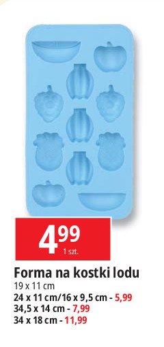 Foremka na kostki lodu 34.5 x 14 cm promocja