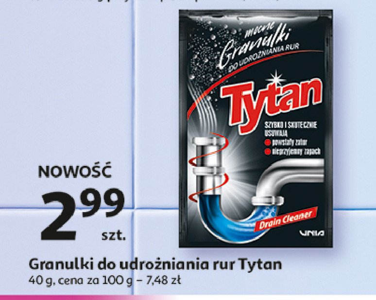 Granulki do rur Tytan promocja