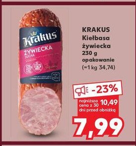 Kiełbasa żywiecka Krakus animex promocja w Kaufland