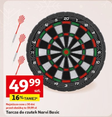 Tarcza do rzutek Narvi Basic promocja w Auchan