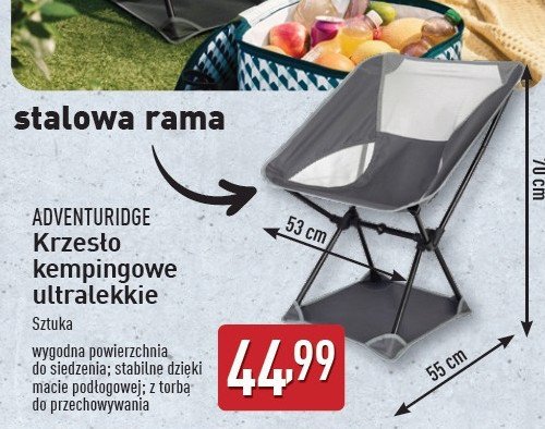 Krzes艂o kempingowe ADVENTURIDGE promocja